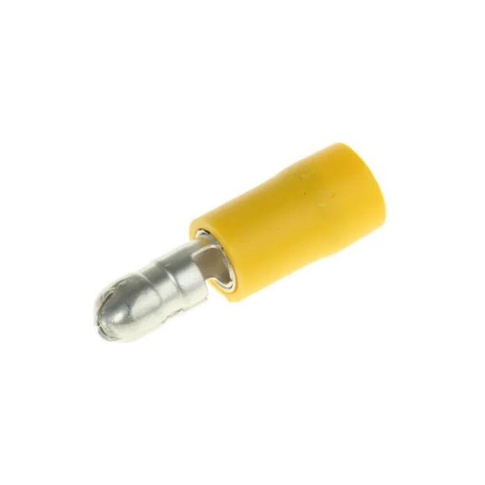 Terminal male plug 5mm pressing type, yellow 2,7-6,6 mm²