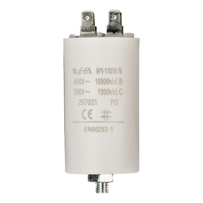 Capacitor 16 uF 450V with bolt/faston