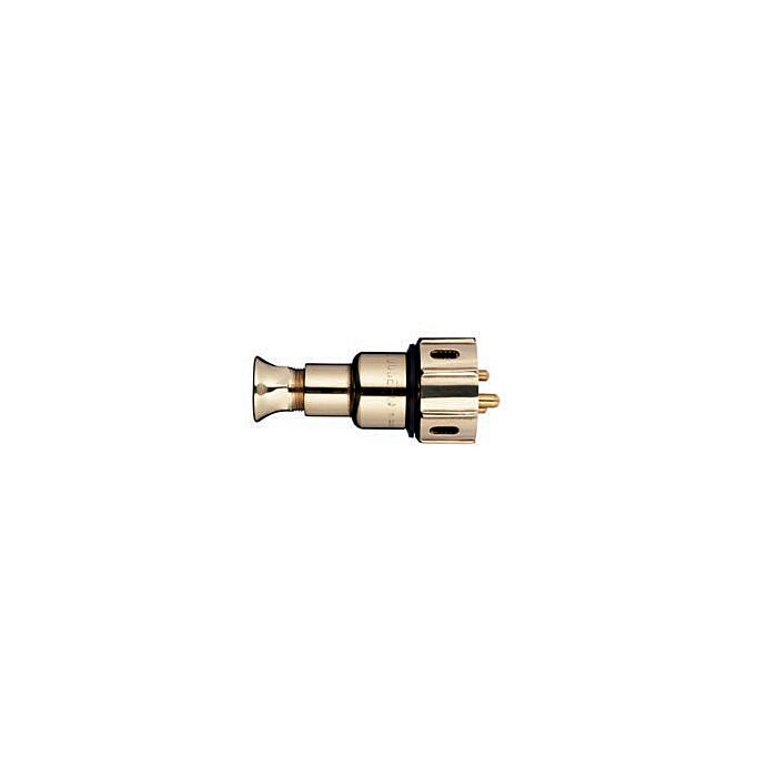 TEF 1582 Plug: Male, 2pole 16A w/earth and lock,  250V Brass